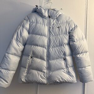 Nike Light Blue Down Jacket Women's Medium